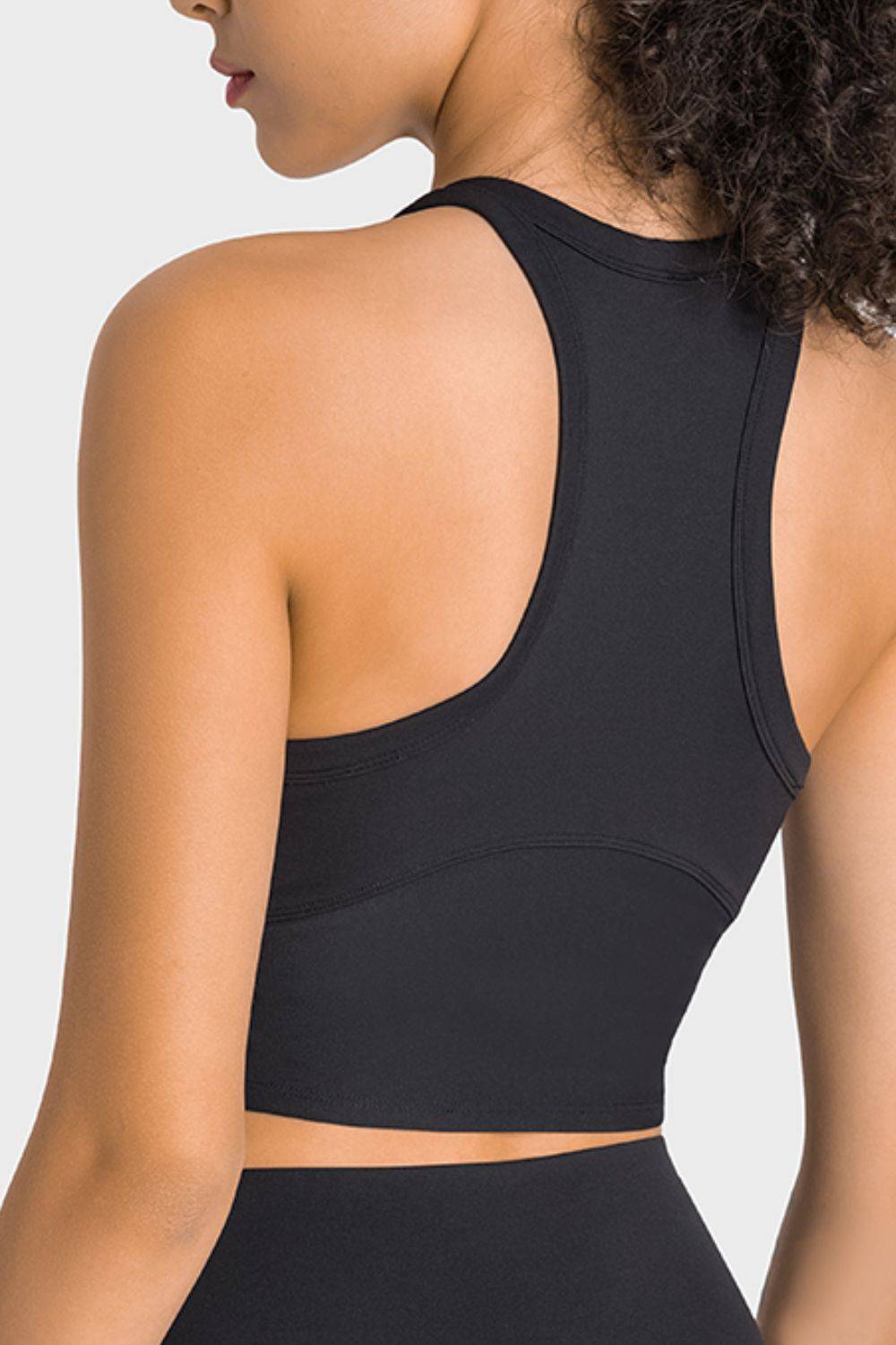 Racerback Cropped Sports Tank for Yoga and Everyday Style