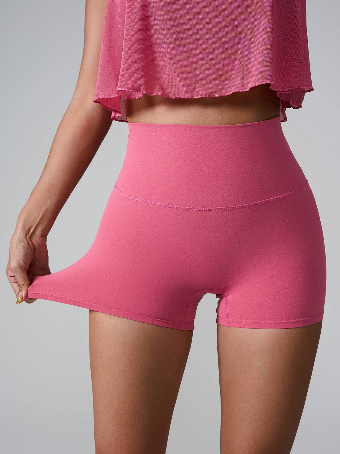 Sculpting High Waist Active Shorts Pocketed