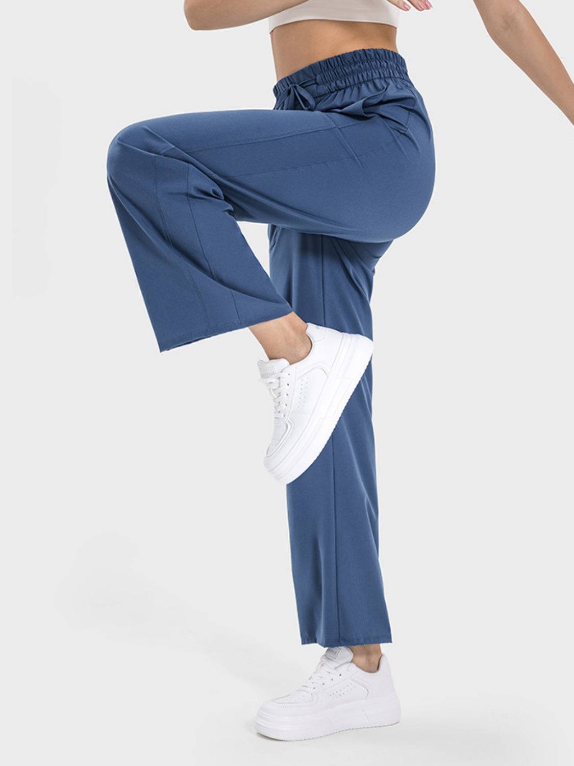 FlexMotion Drawstring Pocketed Buttery Soft Active Pants