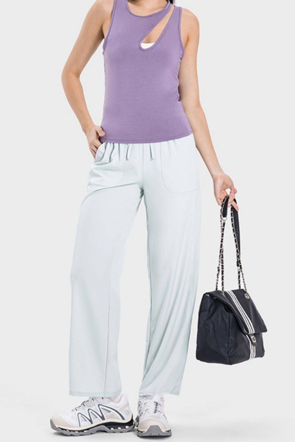 FlexMotion Drawstring Pocketed Buttery Soft Active Pants