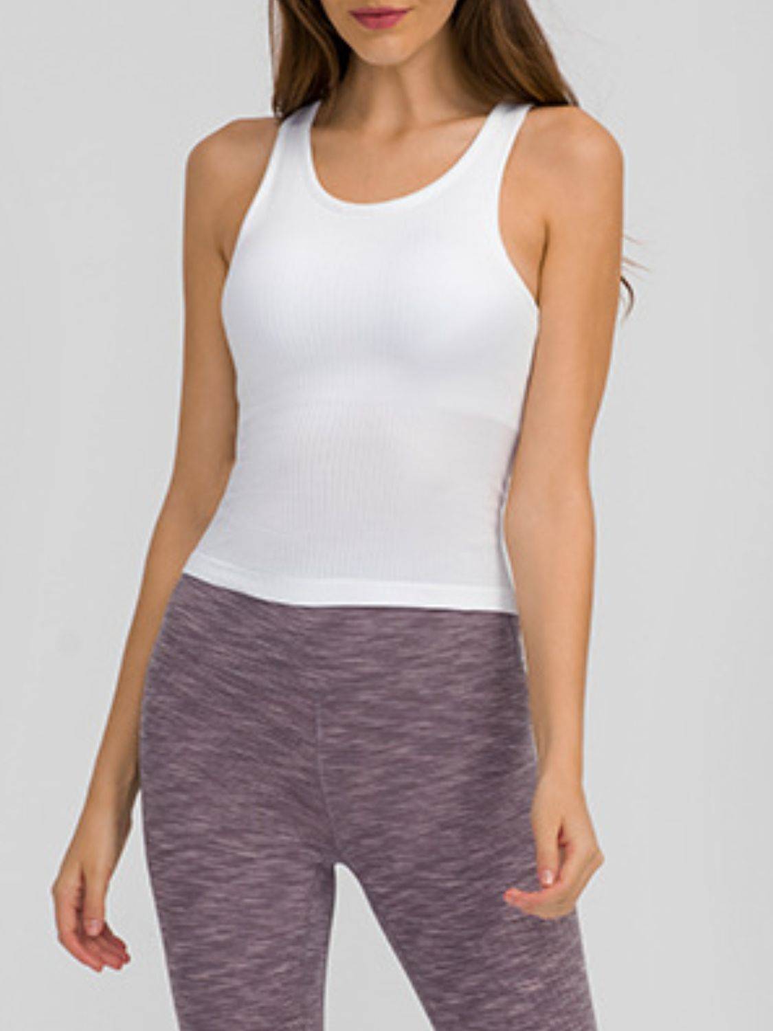 Round Neck Racerback Active Tank | Comfort &amp; Style for Any Activity