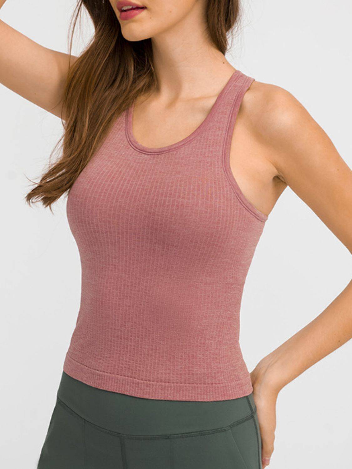 Round Neck Racerback Active Tank | Comfort &amp; Style for Any Activity