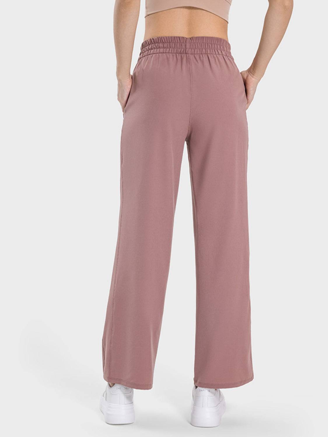 FlexMotion Drawstring Pocketed Buttery Soft Active Pants